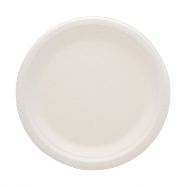 紙皿 バガスペーパーウェア プレート 深型プレート 23cm ホワイト