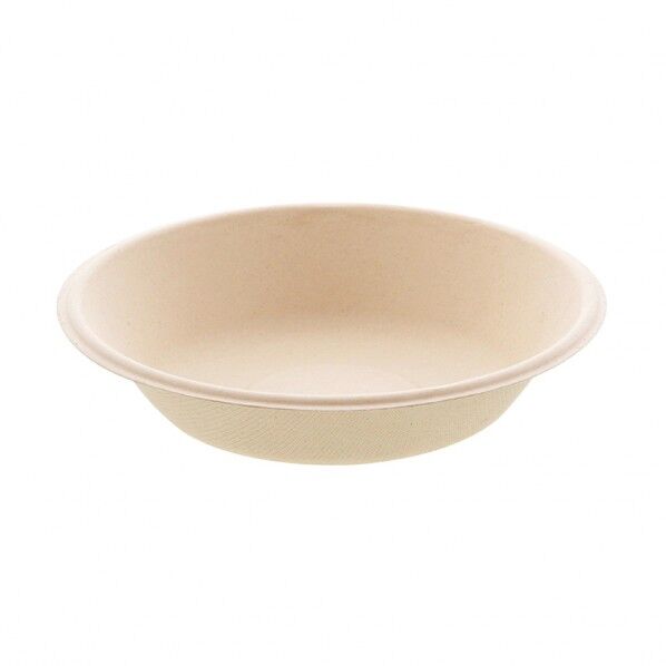 紙皿 バガスペーパーウェア プレート ボウル 450ml クラフト