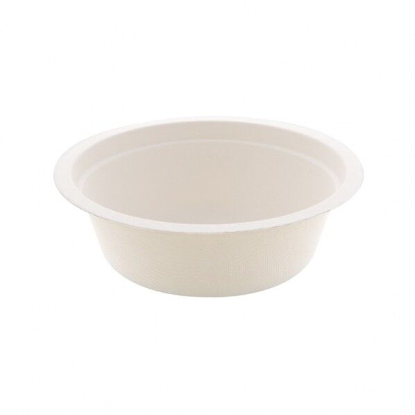 紙皿 バガスペーパーウェア プレート どんぶり 350ml ホワイト