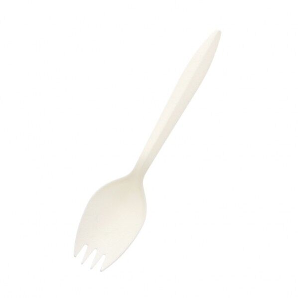 惣菜用フォークスプーン バイオ入 140mm