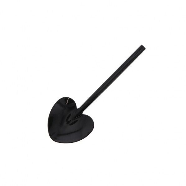 ハート型スプーン 9cm ブラック