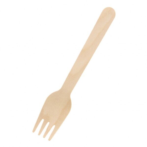 木製フォーク 160mm バラ