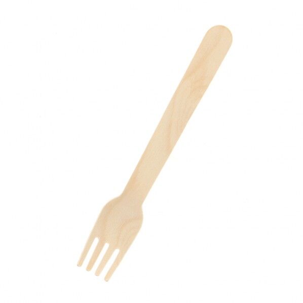 木製フォーク 140mm バラ