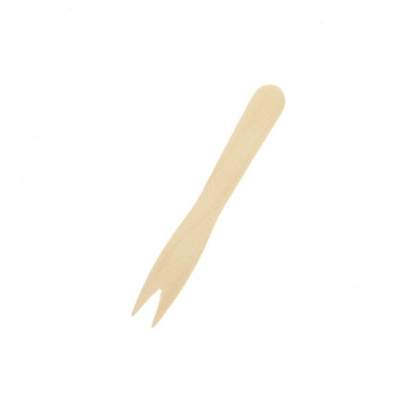 木製ミニフォーク 85mm バラ