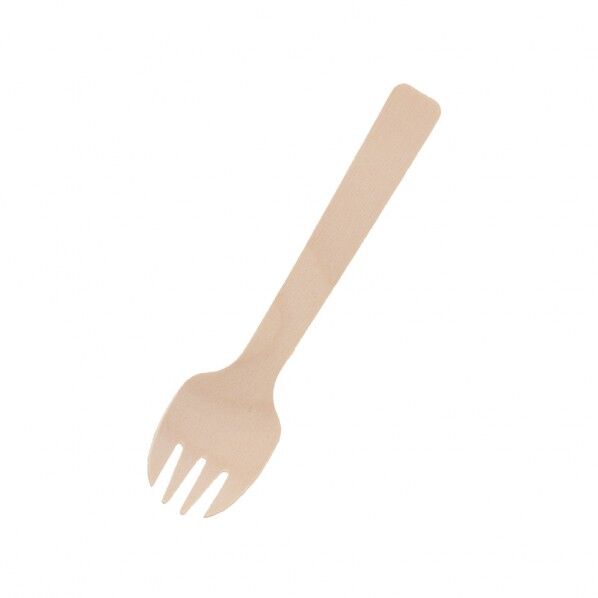 木製フォークスプーン 105mm バラ