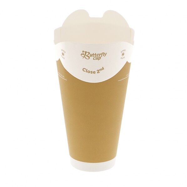 バタフライカップ 16オンスホットシングル クラフト
