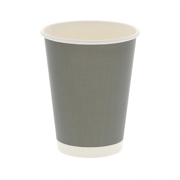 ペーパーカップ アイス・ホット兼用 ライトグレー 12オンス 口径90mm