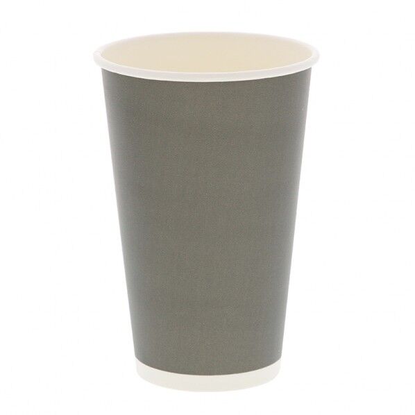 ペーパーカップ アイス･ホット兼用 ライトクレー 16オンス 口径90mm