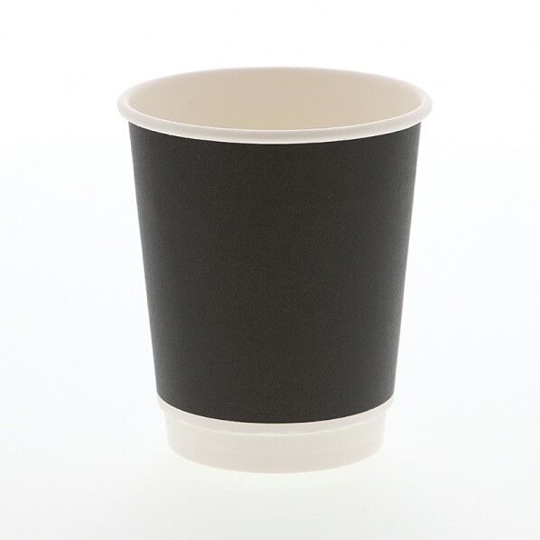 二重断熱カップ 8オンス 口径80mm ブラック