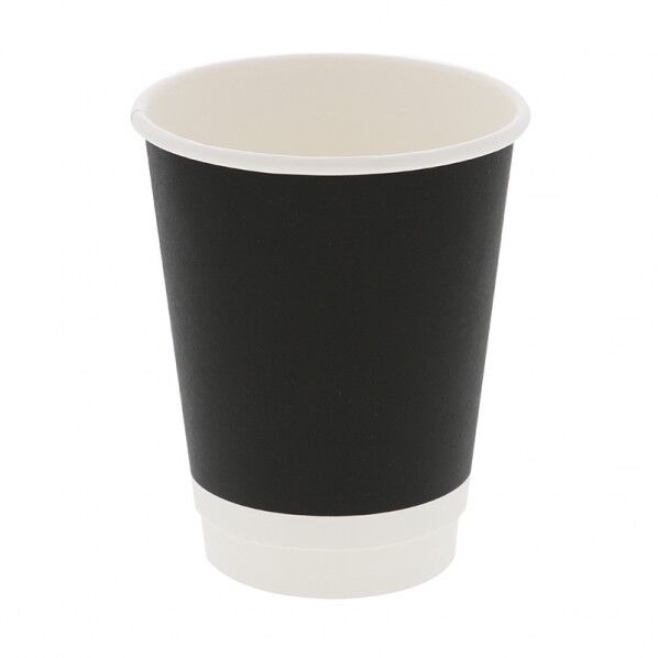 二重断熱カップ 12オンスE 口径90mm ブラック