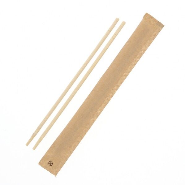 竹丸箸スリム紙完封 4.5φ×20cm 未晒