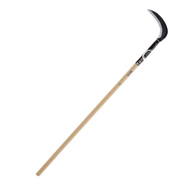 刈払鎌 ノコ目付 900ミリ柄 165mm 1