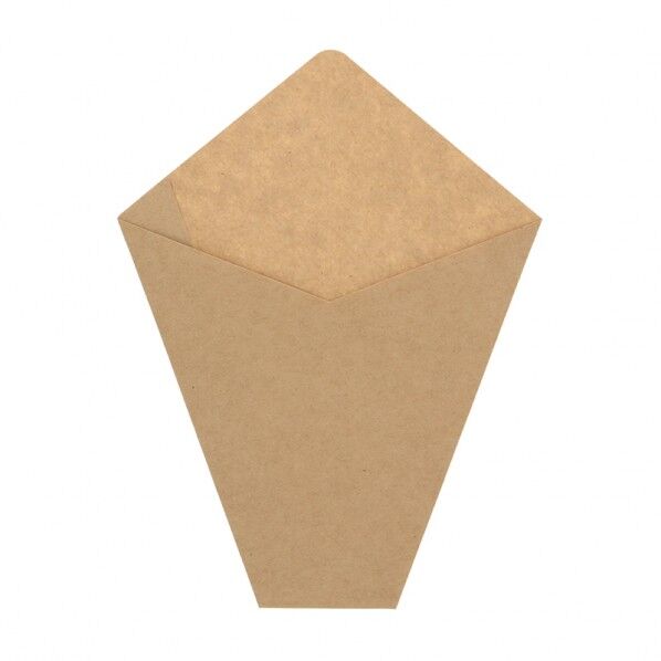 バブルワッフル袋  030 茶無地