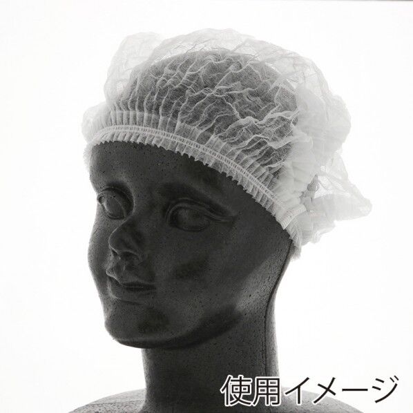 HEIKO ギャザーキャップ 棒状 ホワイト 棒状時:約22cm 004753021 100本