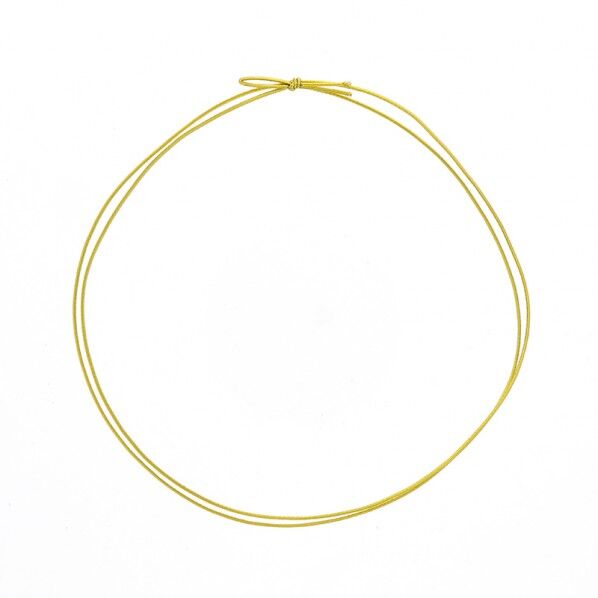 カラーゴム 細金ゴム 2重 片花結び 74cm