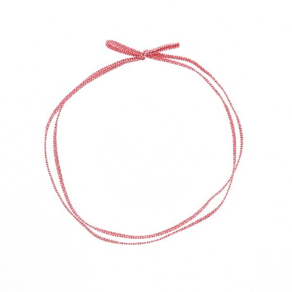 カラーゴム 平彩ゴム 2重 片花結び 74cm ピンク