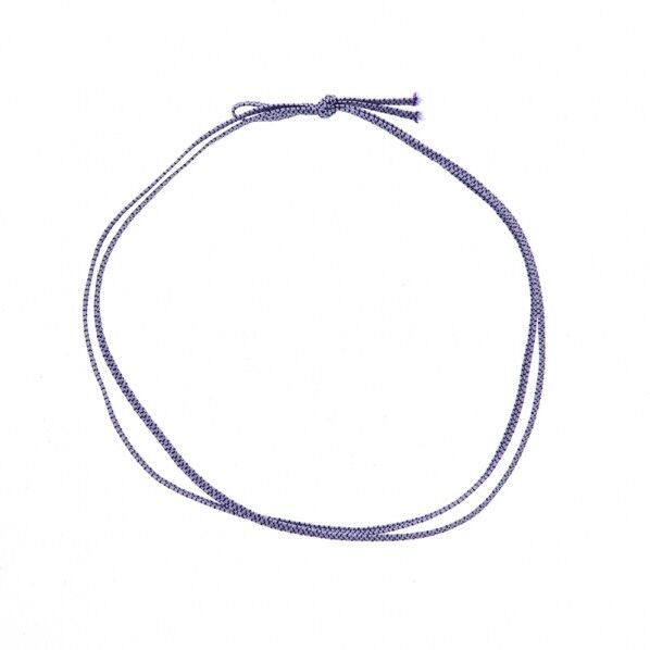 カラーゴム 平彩ゴム 2重 片花結び 74cm 藤