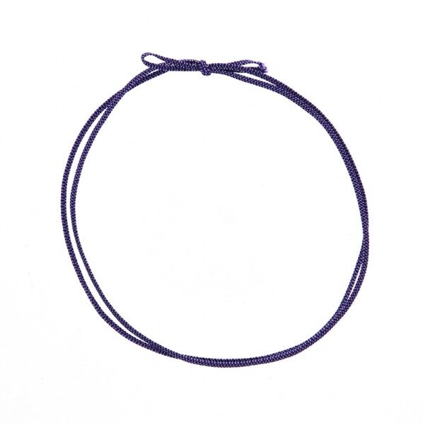 カラーゴム 平彩ゴム 2重 片花結び 74cm 紫