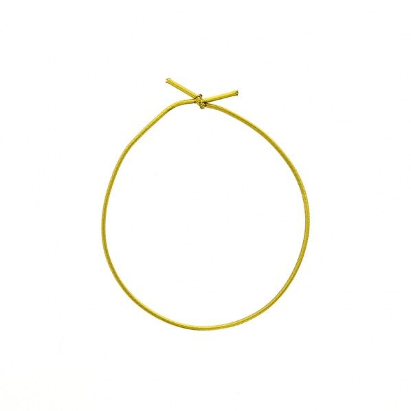 1本丸ゴム 1重 25cm 金