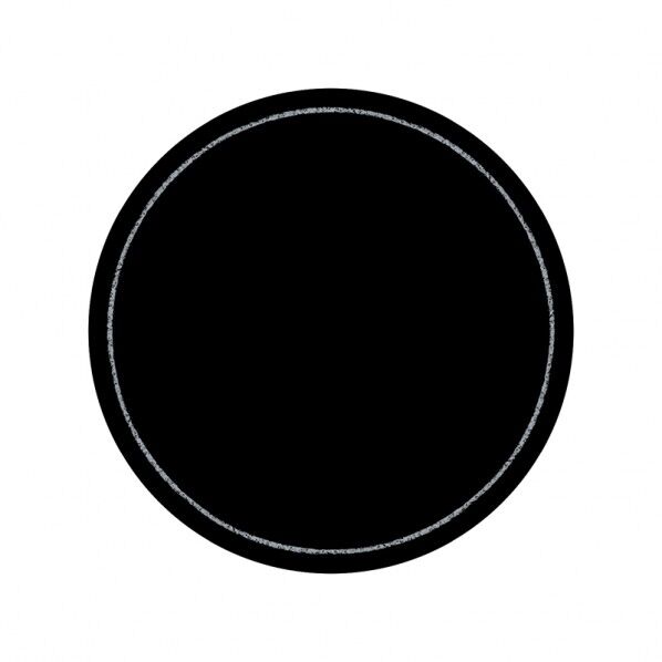 手書きPOP用カード 丸型 フチ ブラック 10枚入 16-1764