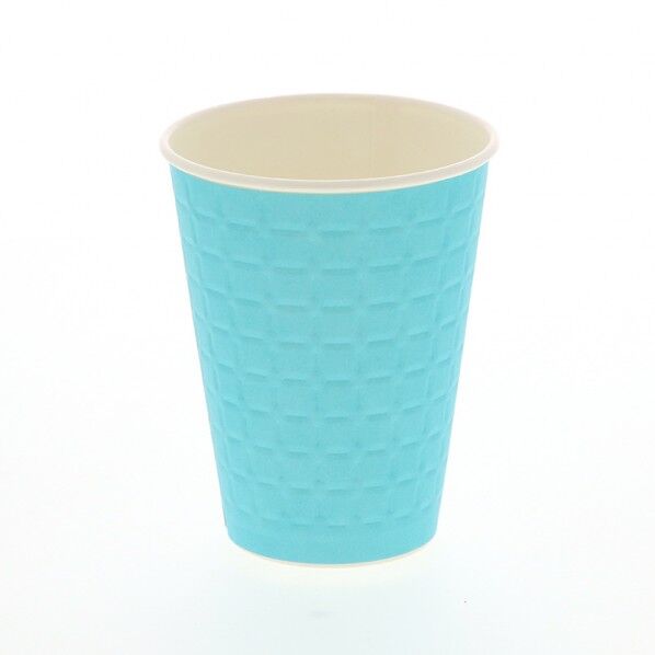 スマイル 紙コップ モデレカップ 13オンス(340ml) ターコイズ 口径85×高107×底径55mm 004539094 50個