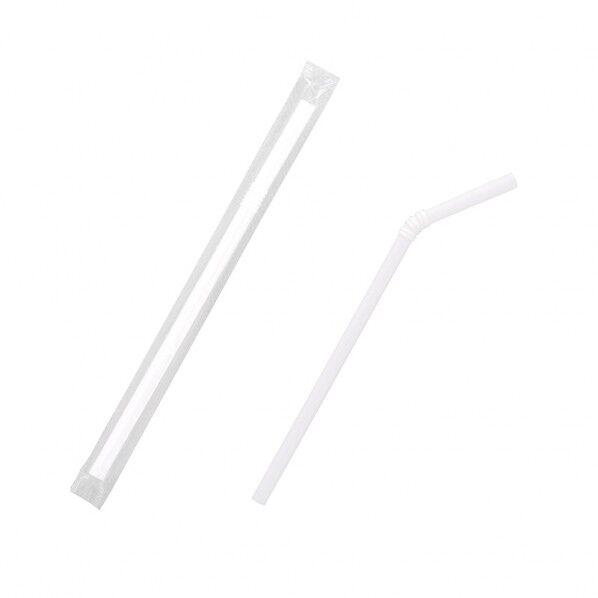 フレックスストロー フィルム包装 4．5×12 329 白