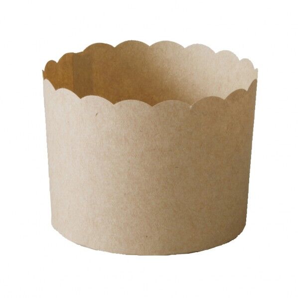 天満紙器 製菓資材 マフィンカップ M402 茶無地 外寸:底径59×50mm 004299402 100枚