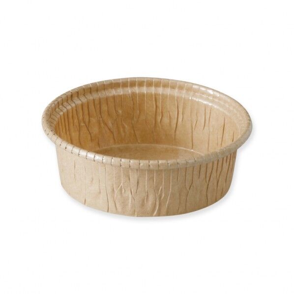 天満紙器 製菓資材 カールカップ CR8740 茶無地 外寸:底径59×高23mm 004299703 100枚