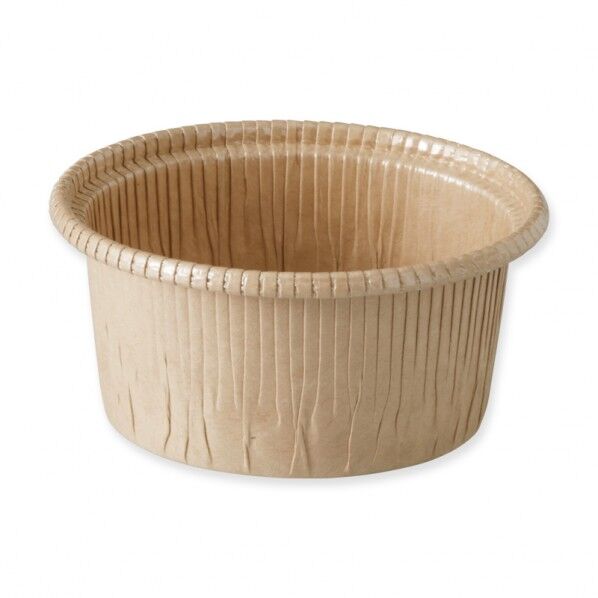 天満紙器 製菓資材 カールカップ CR8742 茶無地 外寸:底径70×高40mm 004299705 100枚