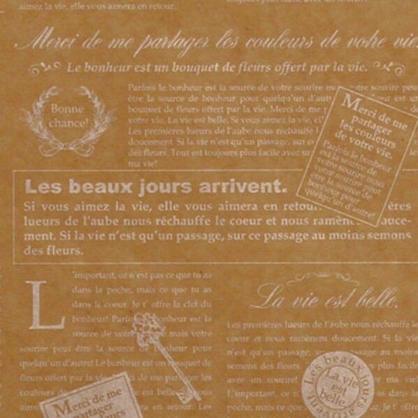 ワックスペーパー シート S クラフトフレンチ WP1500