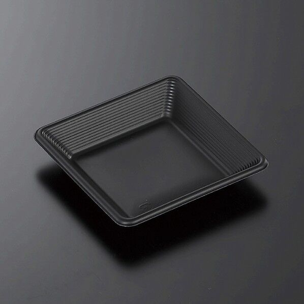 中央化学 惣菜容器 SDstyle 本体 FS12 BK 黒 外寸:120×120×20mm 004463932 50枚