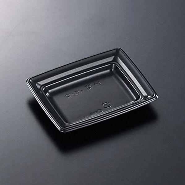中央化学 食品容器 CT沙楽 本体 K15-12 BK 外寸:150×120×22mm 004467065 50枚