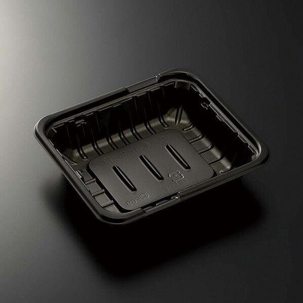 お重弁当容器 CTガチ重 本体 IK-15-13 BK 黒