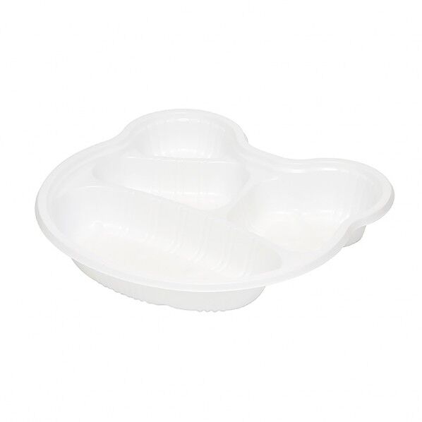 タカギ産業 弁当容器 アニマル幼稚園 本体 TY-1 白 外寸:182×177×39Hmm(蓋セット時) 004404280 50枚