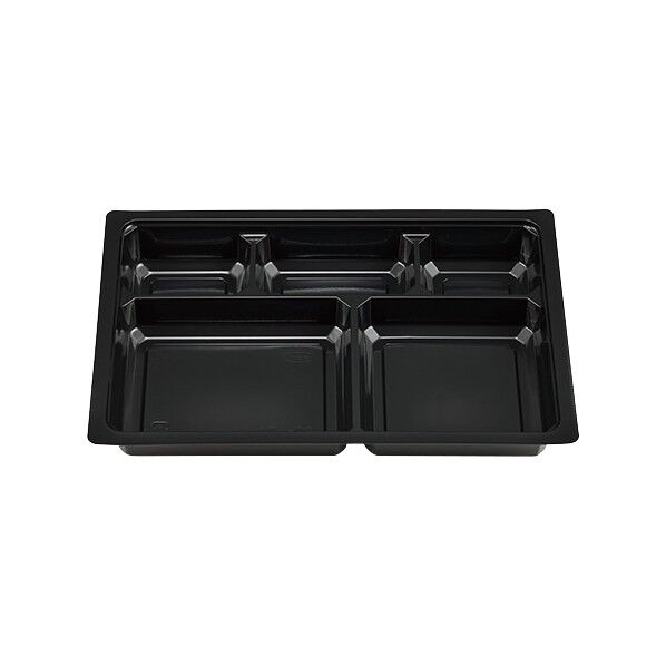エフピコチューパ 仕出し弁当容器 紙ボックス MSD中仕切 90-60 A 黒 外寸:275×180×36mm 004468547 50枚