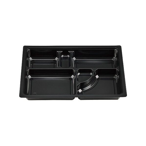 エフピコチューパ 仕出し弁当容器 紙ボックス MSD中仕切 90-60 C-5 黒 外寸:275×180×36mm 004468549 50枚