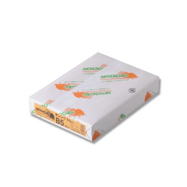 コピー用紙 NEWファインカラー B5 オレンジ