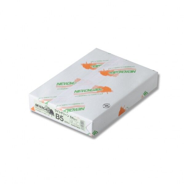 コピー用紙 NEWファインカラー B5 ライトグリーン