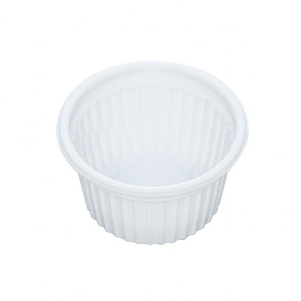北原産業 ポーション容器 オンスカップ 1オンス 白 直径52×高28mm 004468887 100個
