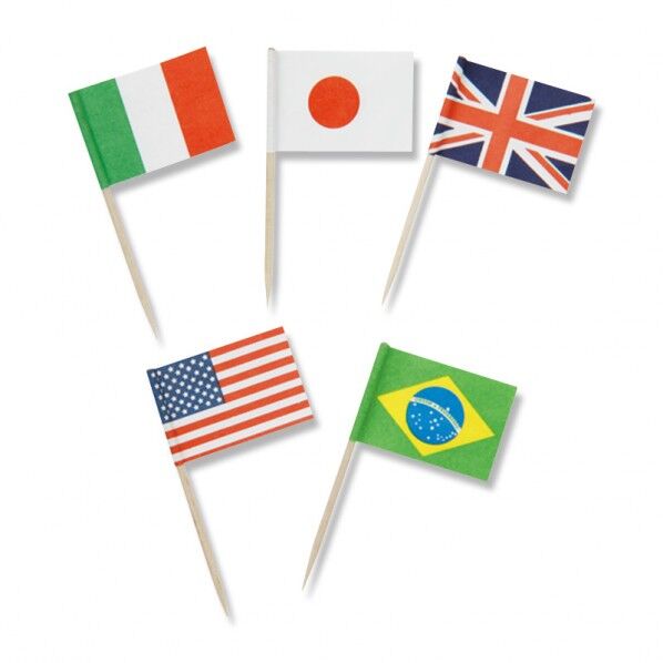 ランチ旗 万国旗 65mm五ヵ国