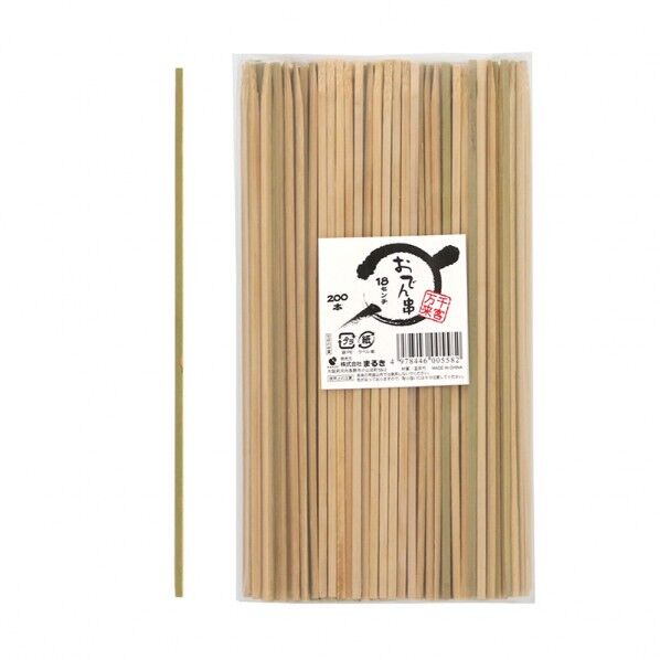 まるき おでん串 18cm 2.7mm角×180mm 004636845 200本