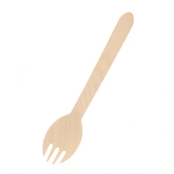 木製フォークスプーン 袋入 160mm