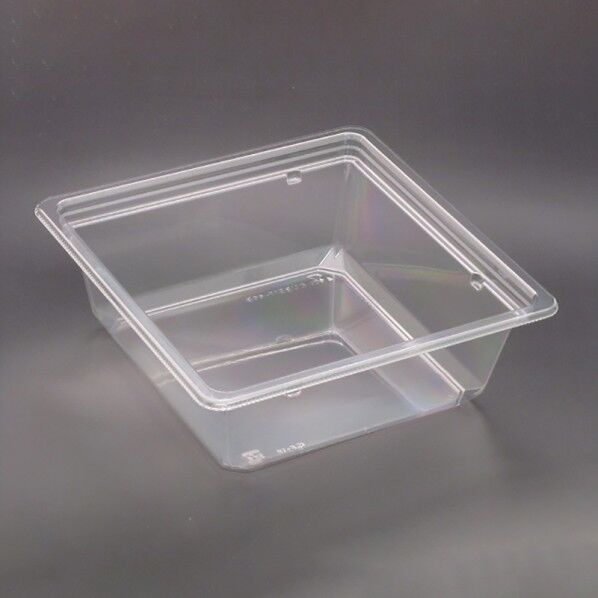 リスパック 惣菜容器 バイオカップキューブ 本体 17-60 B 外寸:176×176×60mm 004450491 50枚