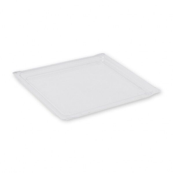 リスパック 惣菜容器 バイオカップキューブ 蓋 17-TC 外寸:176×176×11mm 004450492 50枚