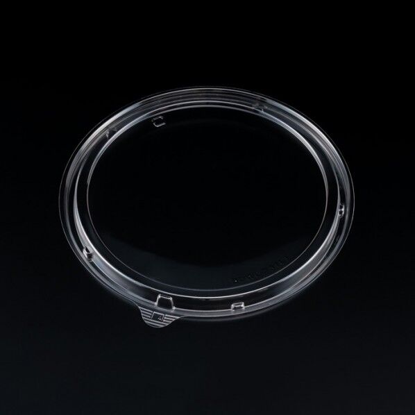 リスパック サラダ容器 バイオ BOWL 内嵌合蓋 L クリア 外寸:190φ×11mm 004450715 50枚
