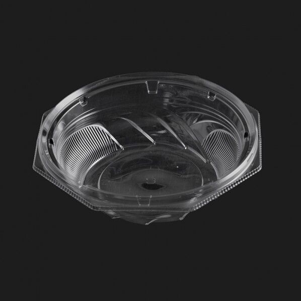 リスパック 冷やし麺容器 バイオジャスト 本体 194-58B クリア 外寸:197φ×58mm 004450720 50枚