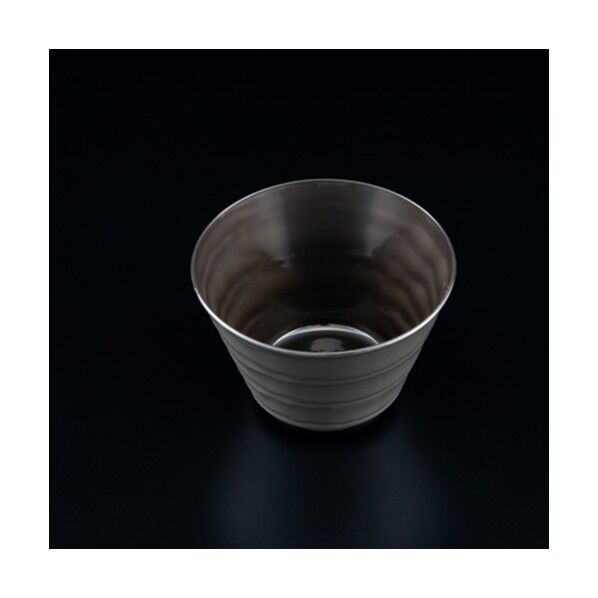 リスパック デザート容器 バイオフィネオ 本体 FWS88-180 クロ H09T021 外寸:88φ×58mm 004451029 50枚