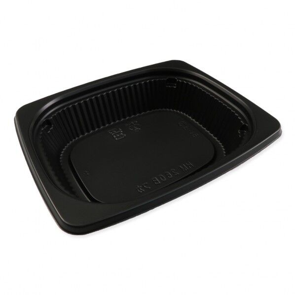 リスパック 惣菜容器 ハイクッカー 本体 HM260 BZ 深 RRHIF263 黒 外寸:140×116×高30mm 004460511 50個