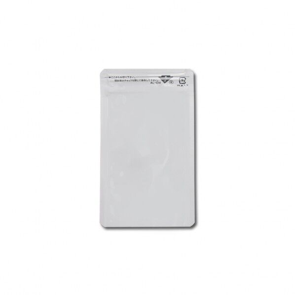 生産日本社 チャック付ポリ袋 ラミジップ 平袋 ホワイトパウチ ALタイプ AL-DW チャック上20+チャック下120×袋巾85mm 006656971 50枚