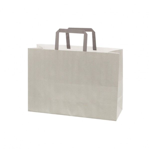 手提げ紙袋 フラットチャームバッグ 平手 340-1 エコアッシュ